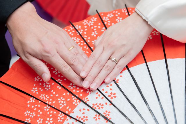 披露宴の前撮り時に撮影してもらった写真