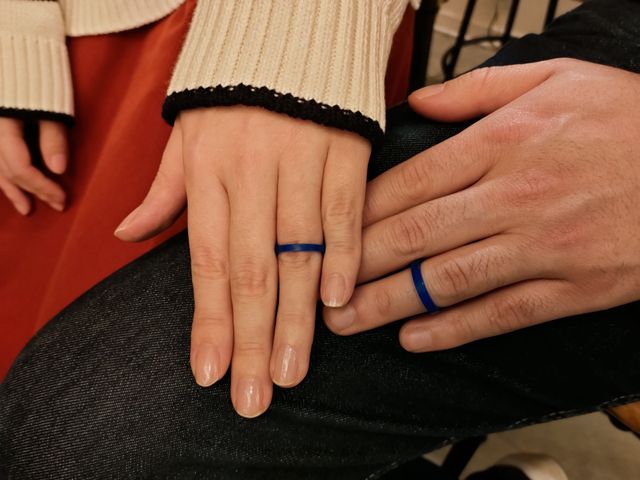 ワックスで型作り完了後の記念撮影です