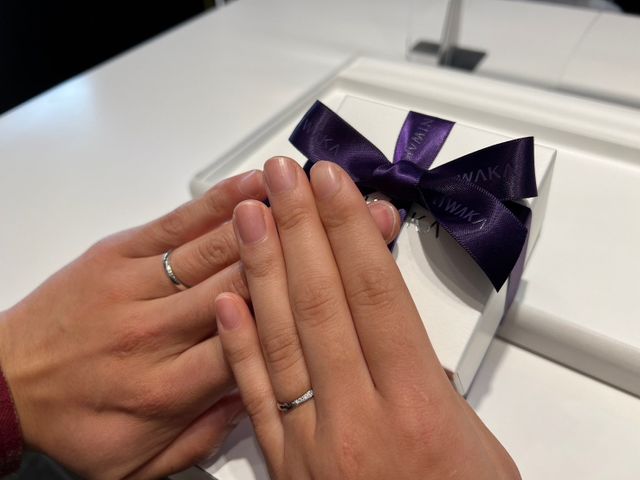 納品時にお店でスタッフの方が撮影してくれました。