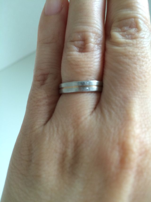 指にはめた感じ