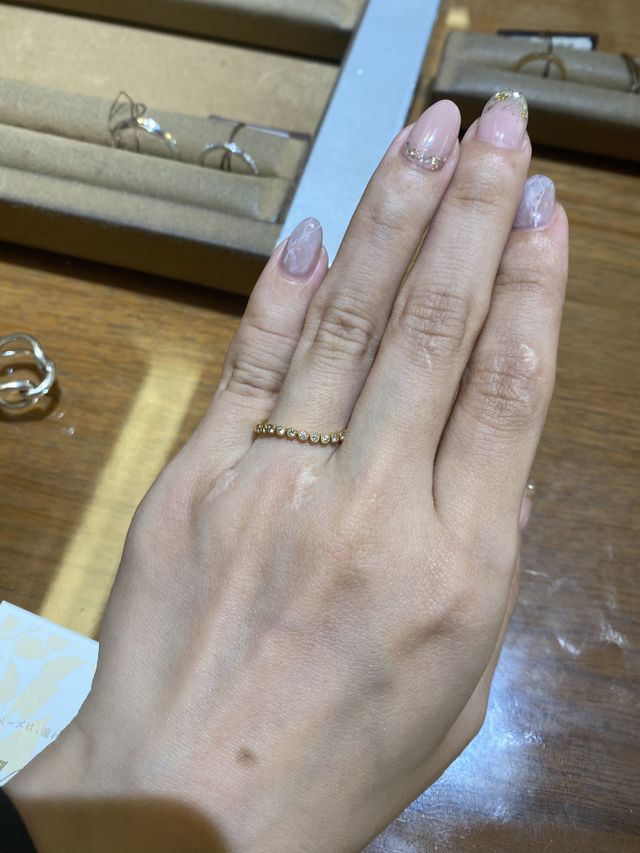 試着時。こちらは10号でした。