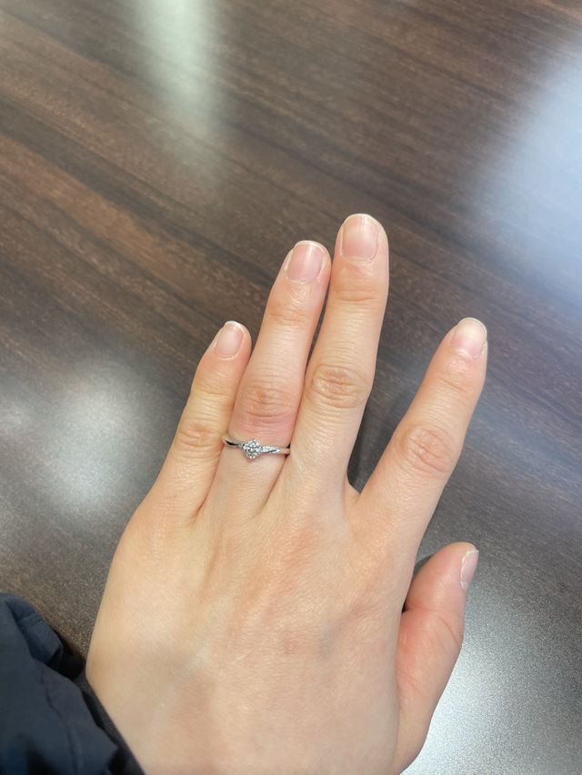 つけ外し時にふしでぴったりになるサイズにしました。