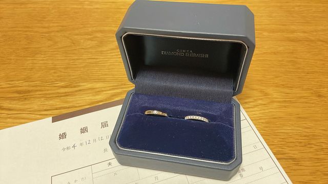 指輪のみの写真です