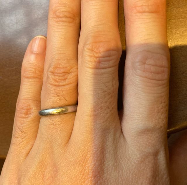 男ですが11号と華奢な指のためシンプルなデザインを選びました