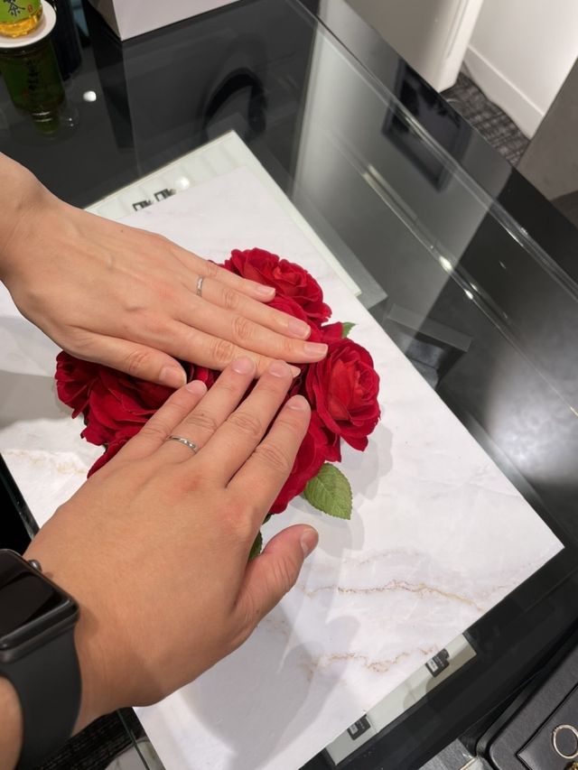 どの店舗の指輪よりも輝きが綺麗でした。