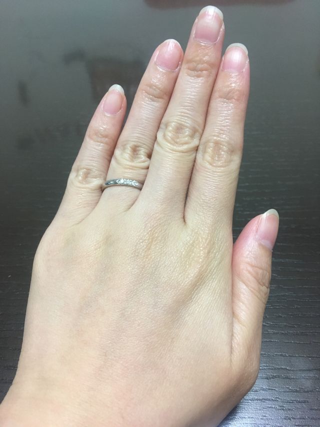 付けた感じです