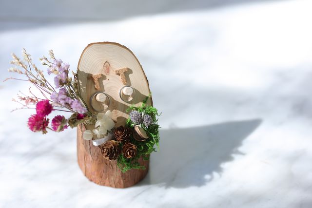 リングピローにつけても
とても可愛いです。