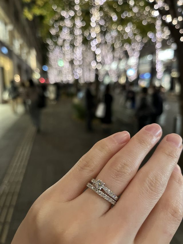 丸の内のイルミネーションより輝くダイヤ