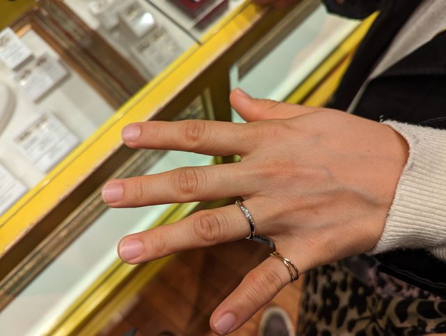 試着したときの写真です