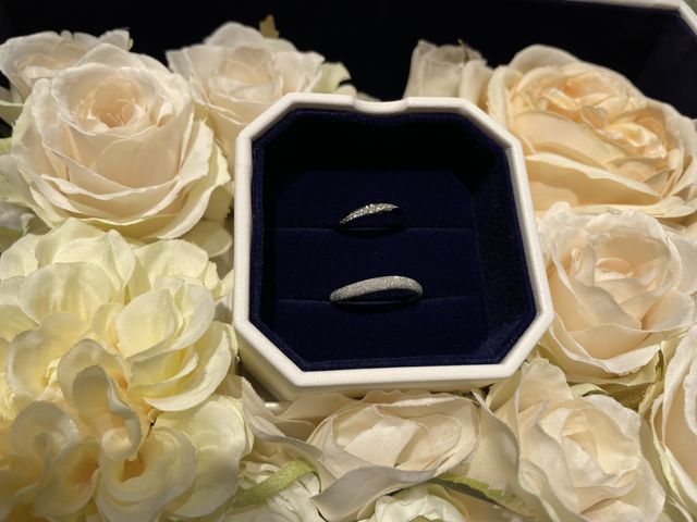 指輪を受け取った日に撮った写真です