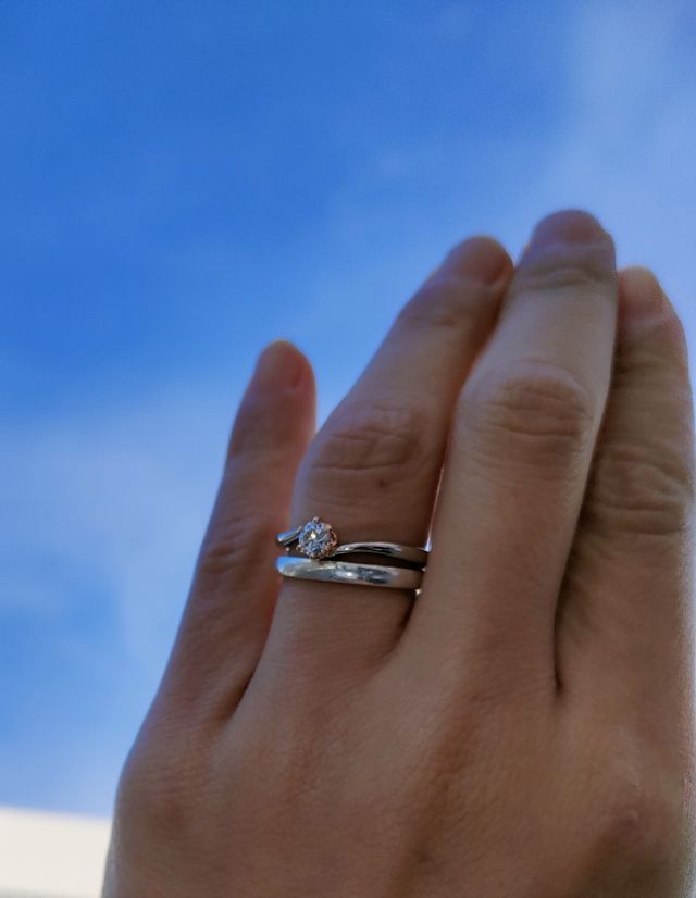 婚約指輪と入籍前指輪