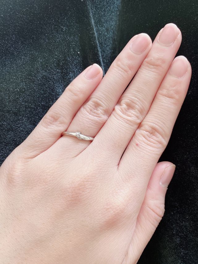 結婚指輪です。結というデザインです。