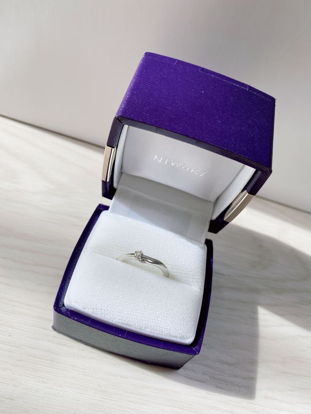 結婚指輪です。結というデザインです。