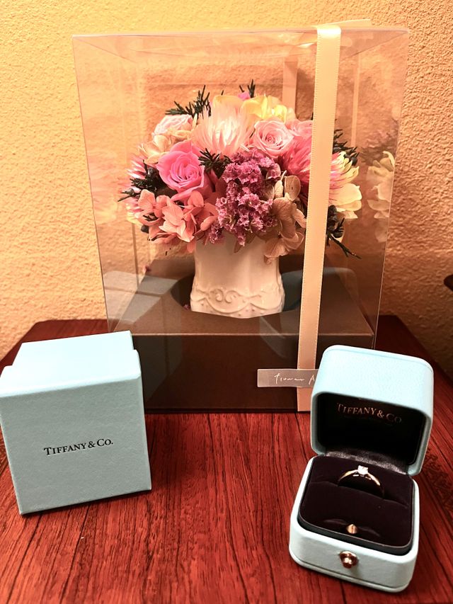 プロポーズの日にもらったブリザードフラワーと