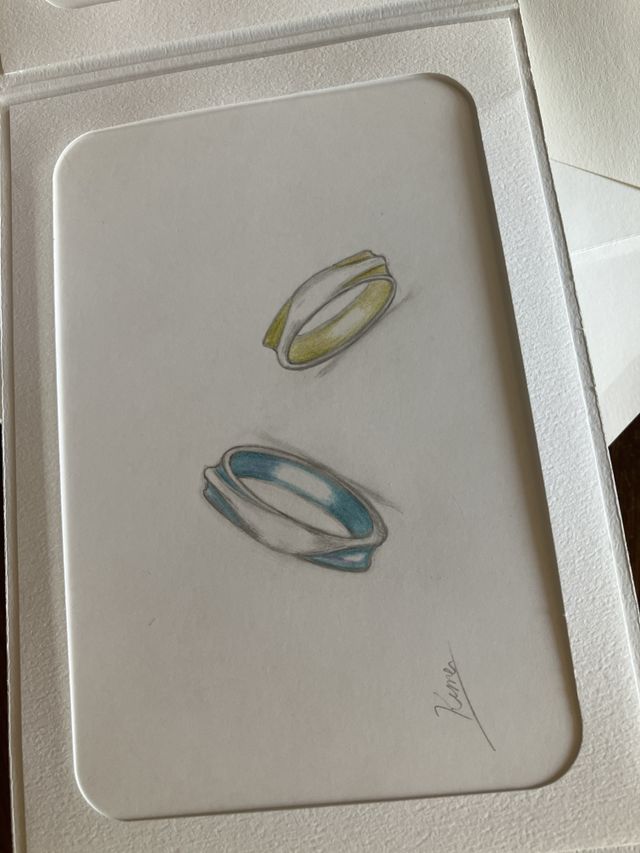 素敵なデッサンもプレゼントしてくれました。