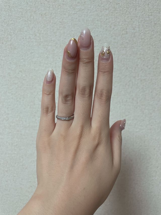 少しVラインになっています