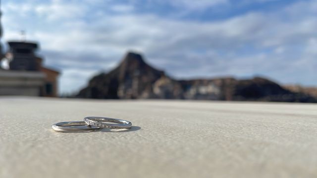 指輪だけで撮ってみました。