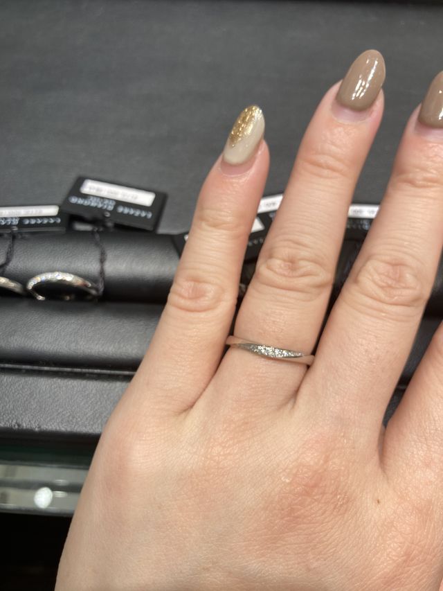 試着を検討した写真です。