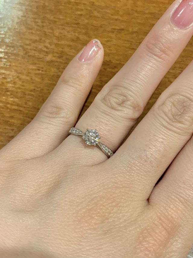 0.5ctのDカラー さすがキラキラ✨