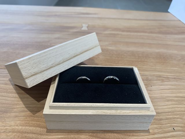 出雲結の祈りという結婚指輪です