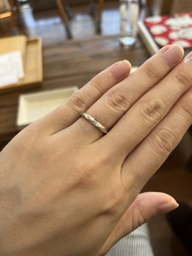 女性側のリングです