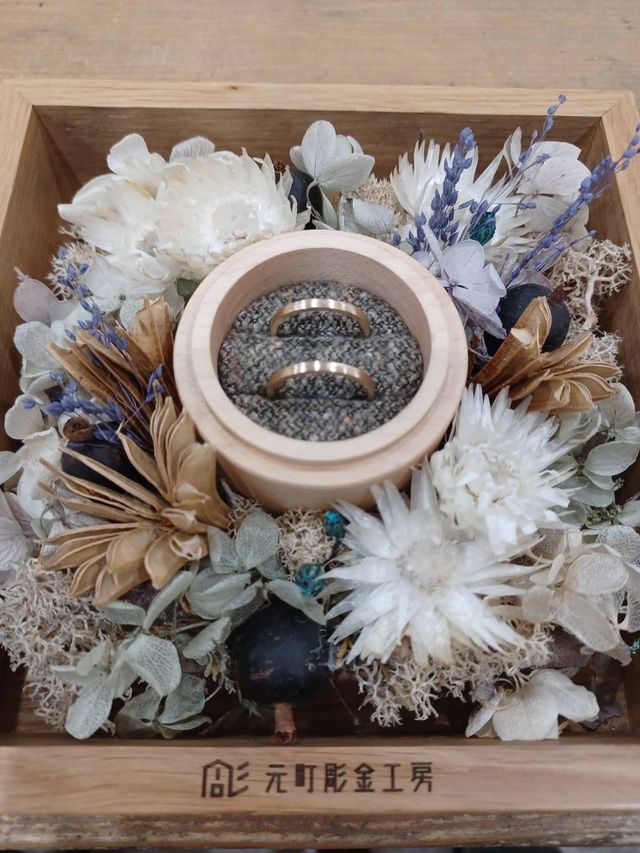 K18YGで平打ちのヘアライン仕上げ
制作時間は2時間半ほど