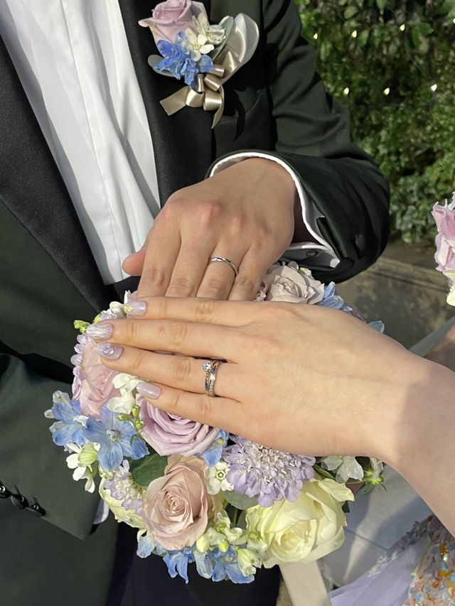 結婚式の際に撮ってもらった写真です！