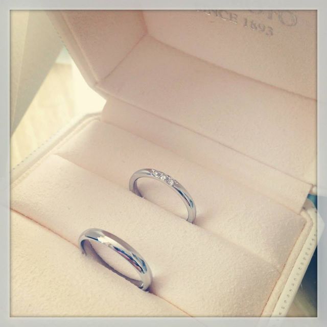 結婚指輪です。