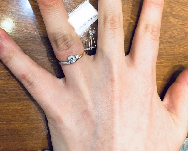 ピンクダイヤでキュート