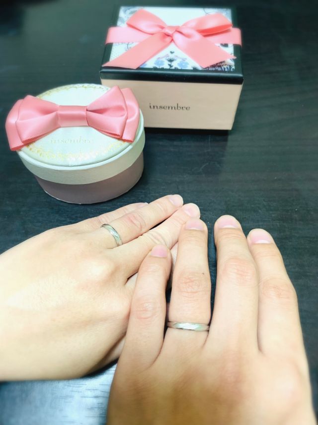 初めての指輪で、ワクワクしました