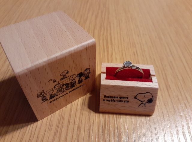 購入時に入っていたスヌーピーのボックス