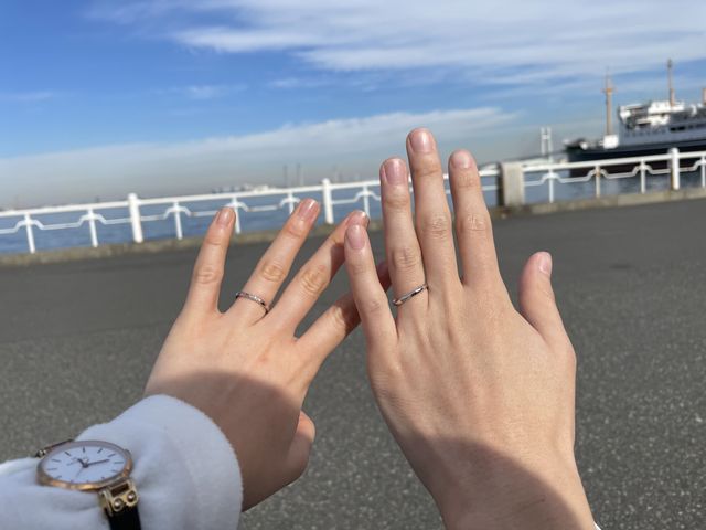 受け取り後、すぐに着用して撮影しました