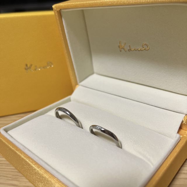 結婚指輪です。