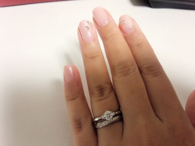 婚約＆結婚指輪重ね着け