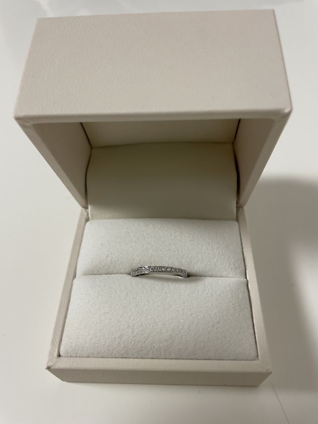 完成した婚約指輪