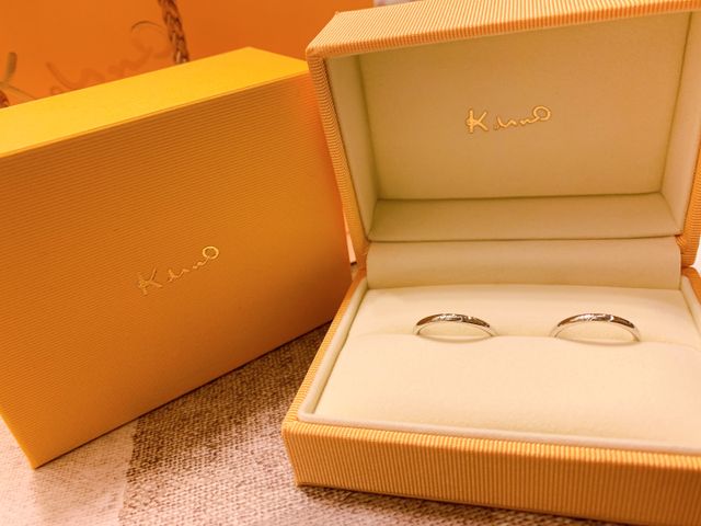 セミオーダーで作った結婚指輪です