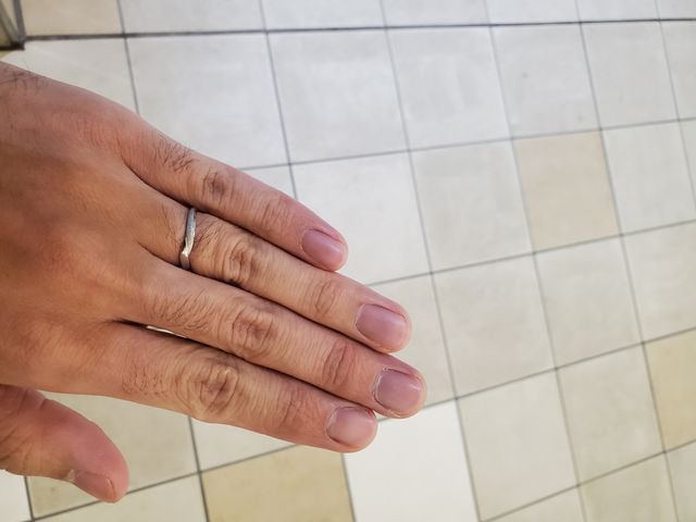 ディズニーコラボの指輪の写真です。