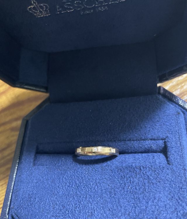 実際に購入したもの。ピンクゴールドでオーダーしました。