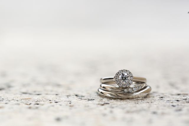 ダイヤモンドの輝きがすごく綺麗です。