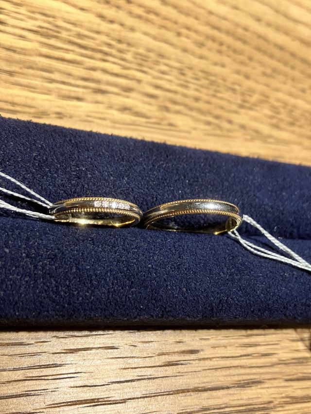 ミル打ちのおそろいです。