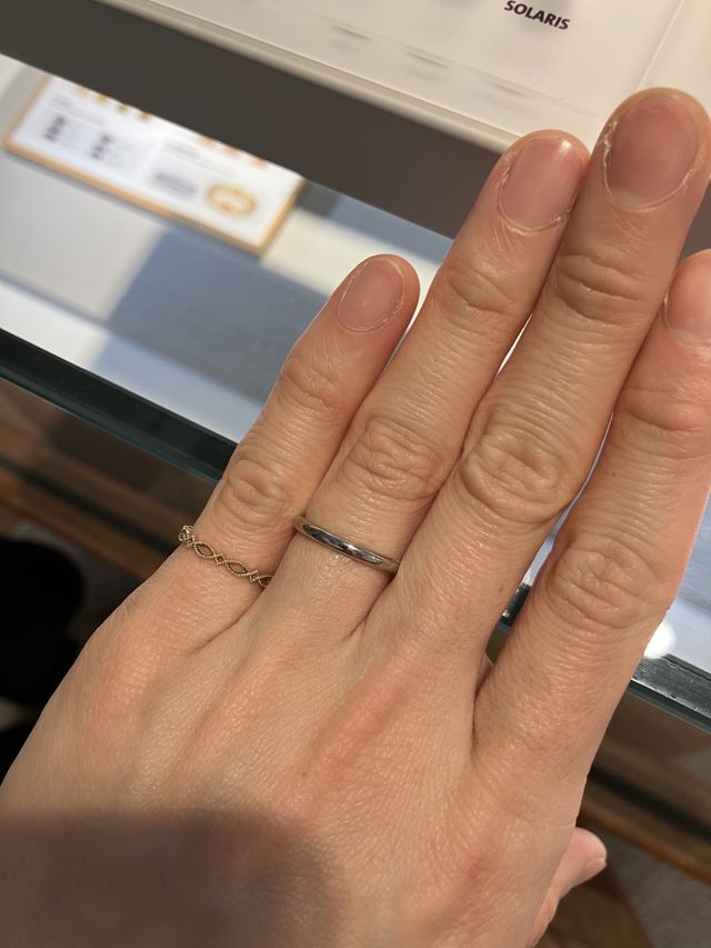 いろいろ試着しましたが、シンプルなものが一番でした。