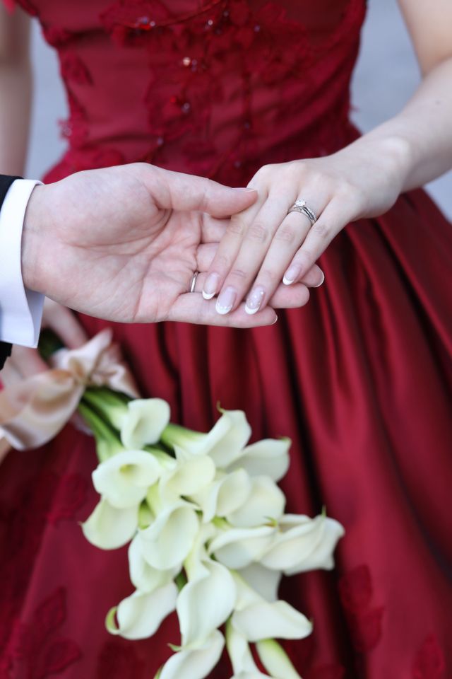 結婚式当日のお色直しの時に撮っていただいた1枚