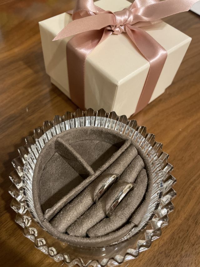 ２つの指輪を飾る入れ物をいただきました！