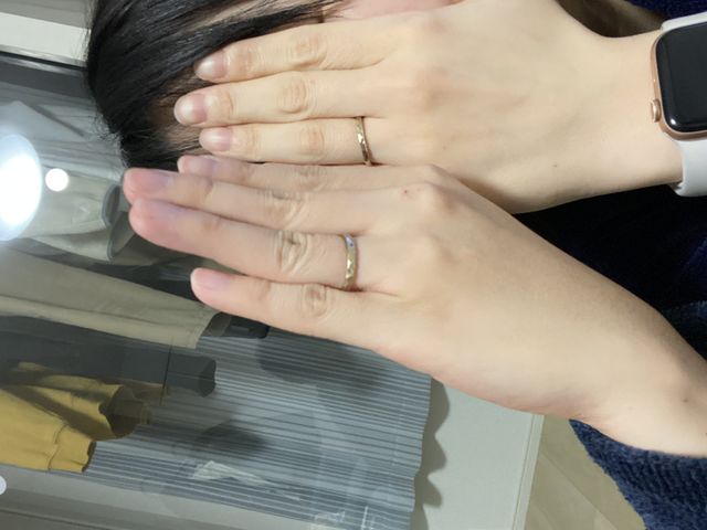 届いて初めてつけました。
