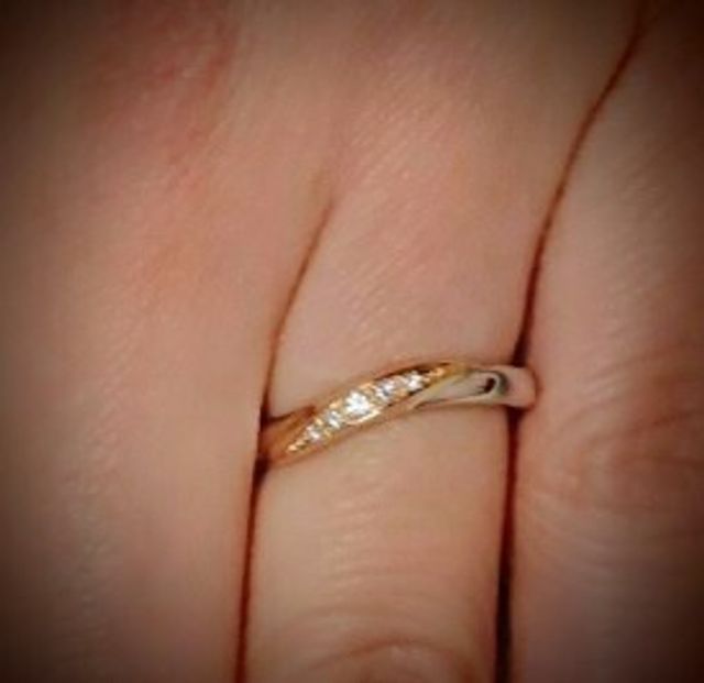 ゴールドとシルバーを合わせた指輪