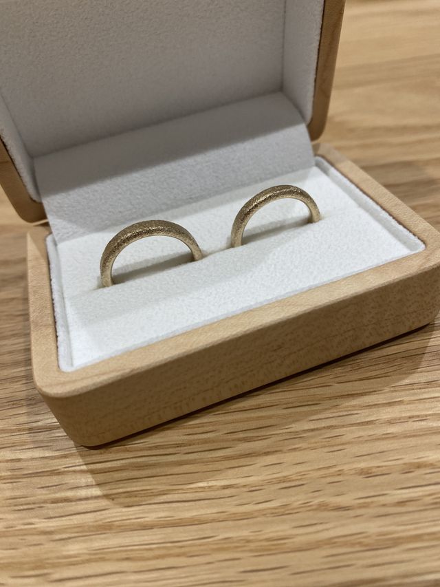 理想通りの仕上がりで、他にはない唯一無二の指輪です♡