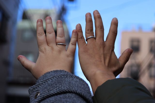 購入時に店舗の方が撮って下さいました。