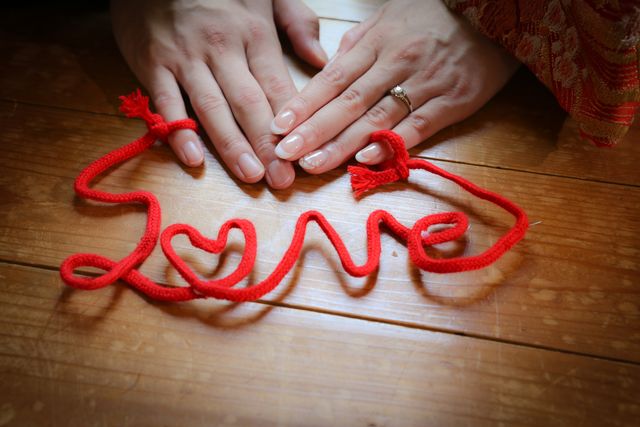 和装前撮り時に指輪ショット