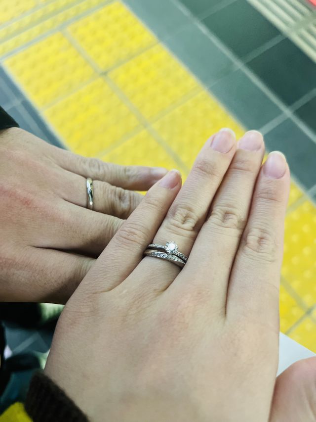 理想通りの指輪が完成して、大満足でした。