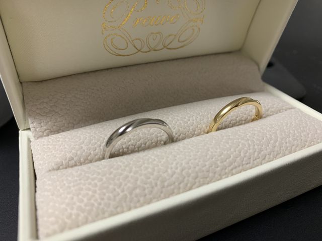 シンプルにしてお揃いのデザインでオーダーしました。